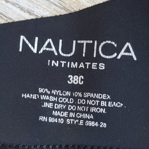 Nautica bra Womens Size 38 C black - Picture 2 of 6